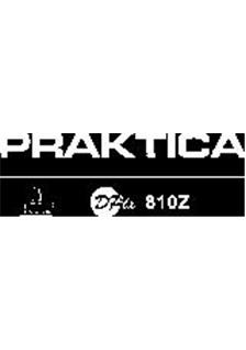 Praktica (VEB) DPix 810Z manual. Camera Instructions.